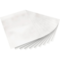Pochette de 10 feuilles transparentes électrostatiques pour vitrail fo