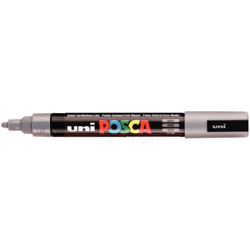 Marqueur Posca pointe moyenne ogive gris