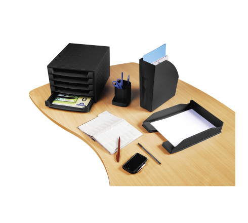 Corbeille à courrier Combo Midi Ecoblack