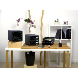 Corbeille à courrier Combo Midi Ecoblack