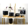 Corbeille à courrier Combo Midi Ecoblack