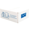 Boite de 500 enveloppes blanches 110x220mm 80g autocollante fenêtre 45