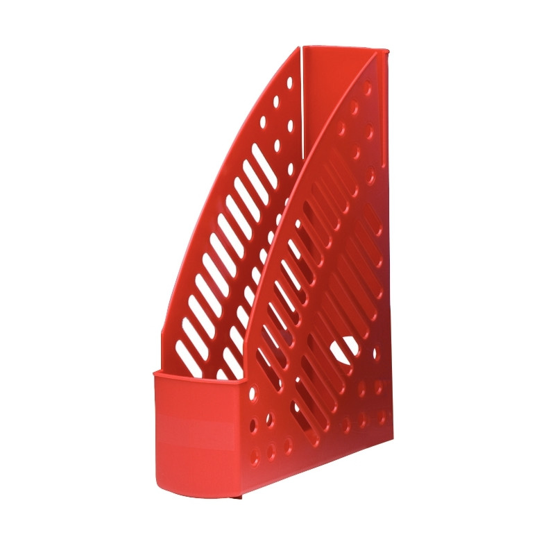 Porte-revues en polystyrène ajouré rouge