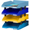 Set de 4 corbeilles-à-courrier Combo Midi Bee Blue