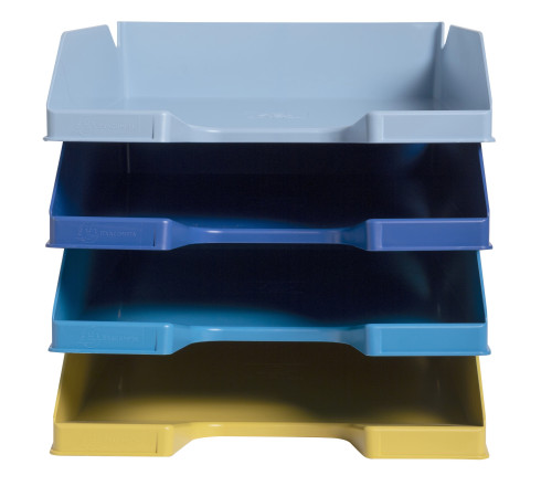 Set de 4 corbeilles-à-courrier Combo Midi Bee Blue