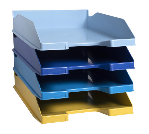 Set de 4 corbeilles-à-courrier Combo Midi Bee Blue
