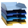 Set de 4 corbeilles-à-courrier Combo Midi Bee Blue
