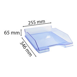Corbeille à courrier Combo Midi transparent