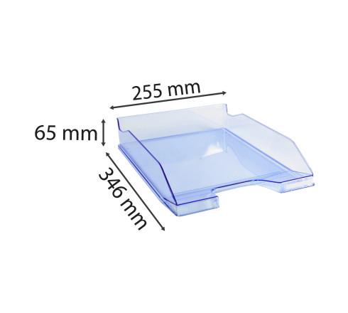 Corbeille à courrier Combo Midi transparent