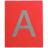 Lot de 26 lettres 16x13 cm relief + boite