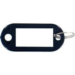 Sachet 20 porte-clés avec etiquettes noir