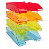 Set de 4 corbeilles-à-courrier Combo Midi transparent Linicolor