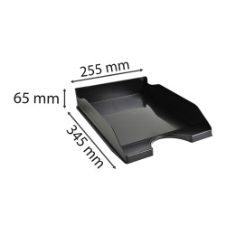 Corbeille à courrier Ecotray Ecoblack