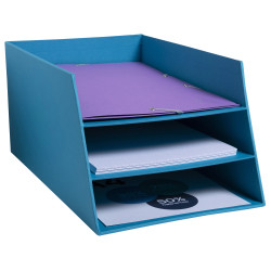 Corbeille à courrier Combo 3 niveaux carton Teksto