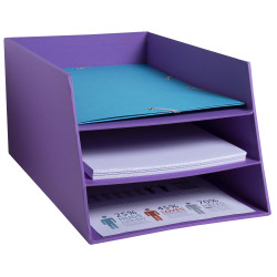 Corbeille à courrier Combo 3 niveaux carton Teksto