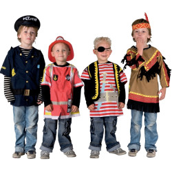 Lot de 4 déguisements 3/6 ans, assortiment n°1