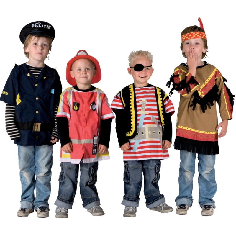Lot de 4 déguisements 3/6 ans, assortiment n°1
