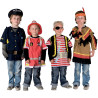 Lot de 4 déguisements 3/6 ans, assortiment n°1