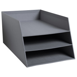 Corbeille à courrier Combo 3 niveaux carton Teksto