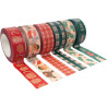 Lot de 10 rubans adhésifs noël assortis