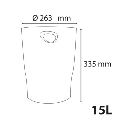 Corbeille à papier Ecobin Skandi
