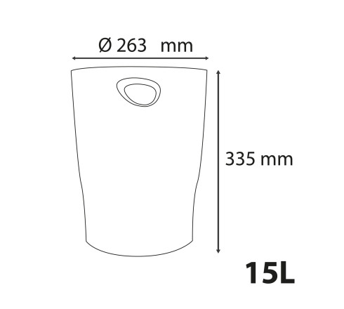 Corbeille à papier Ecobin Skandi