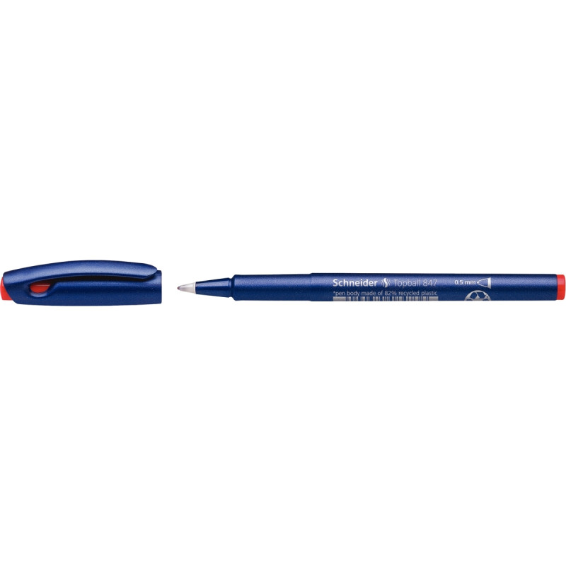 Roller pointe plastique 0,5mm rouge