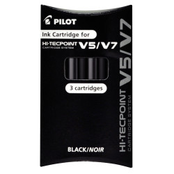 Etui de 3 recharges V5/V7 noire