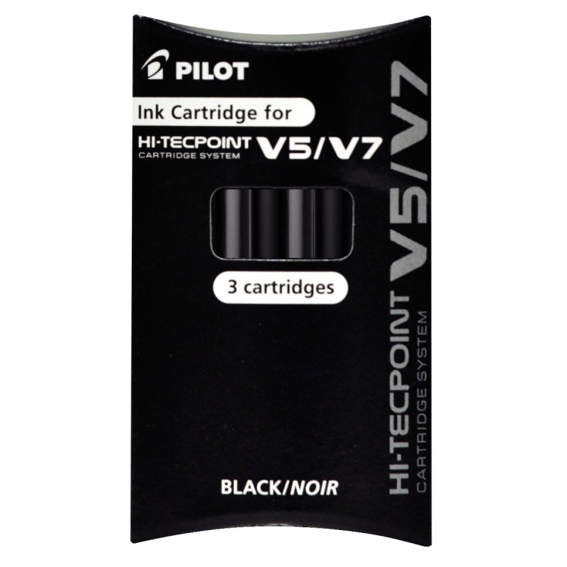 Etui de 3 recharges V5/V7 noire