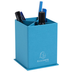 Pot à crayons carré 4 compartiments carton Teksto