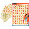 Pochette de 958 gommettes formes feuilles assorties