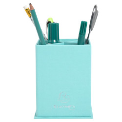 Pot à crayons carré 4 compartiments carton Teksto