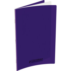 Piqûre 96 pages CONQUERANT, 24x32 cm, seyès, couv PP violet