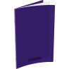 Piqûre 96 pages CONQUERANT, 24x32 cm, seyès, couv PP violet
