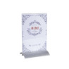 Porte-visuel vertical pied aluminium A4