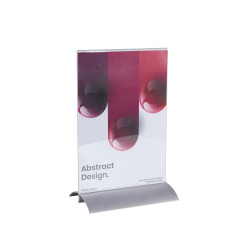 Porte-visuel vertical pied aluminium A4
