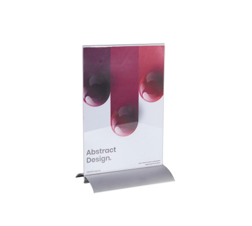 Porte-visuel vertical pied aluminium A4