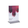 Porte-visuel vertical pied aluminium A4