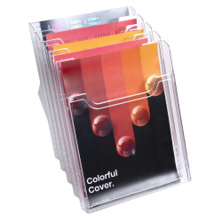 Distributeur de prospectus 5 compartiments A4