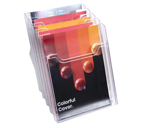 Distributeur de prospectus 5 compartiments A4
