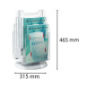 Distributeur de prospectus tourniquet de table 6 Compartiments A4