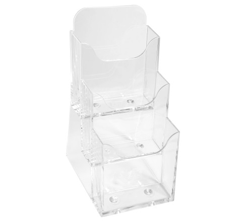 Distributeur de prospectus 3 compartiments DL (10X21cm)