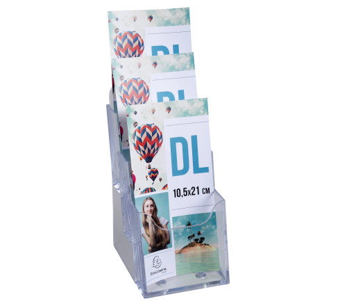 Distributeur de prospectus 3 compartiments DL (10X21cm)