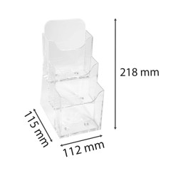 Distributeur de prospectus 3 compartiments DL (10X21cm)