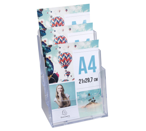 Distributeur de prospectus 3 compartiments A4