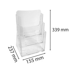 Distributeur de prospectus 3 compartiments A4
