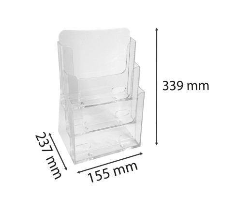 Distributeur de prospectus 3 compartiments A4