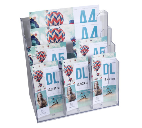 Distributeur de prospectus multi-formats
