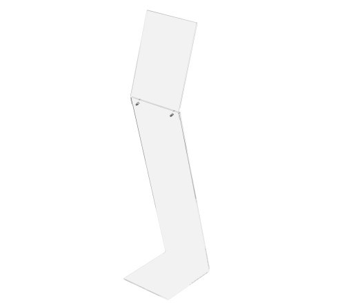 Présentoir sur pied tout PMMA vertical A4