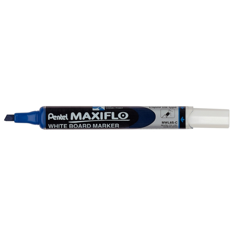 Marqueur tableau blanc Maxiflo pointe biseautée 4,6mm bleu